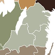 Karta region östra Götaland