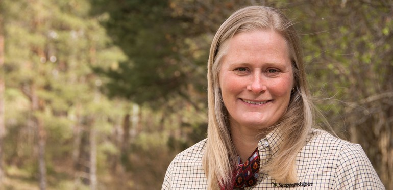 Lotta Möller, hållbarhetschef på Skogssällskapet. Foto: Ulrika Lagerlöf